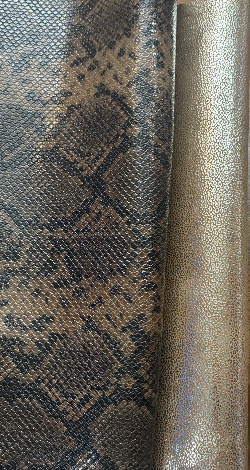 Foil Embossed Leather